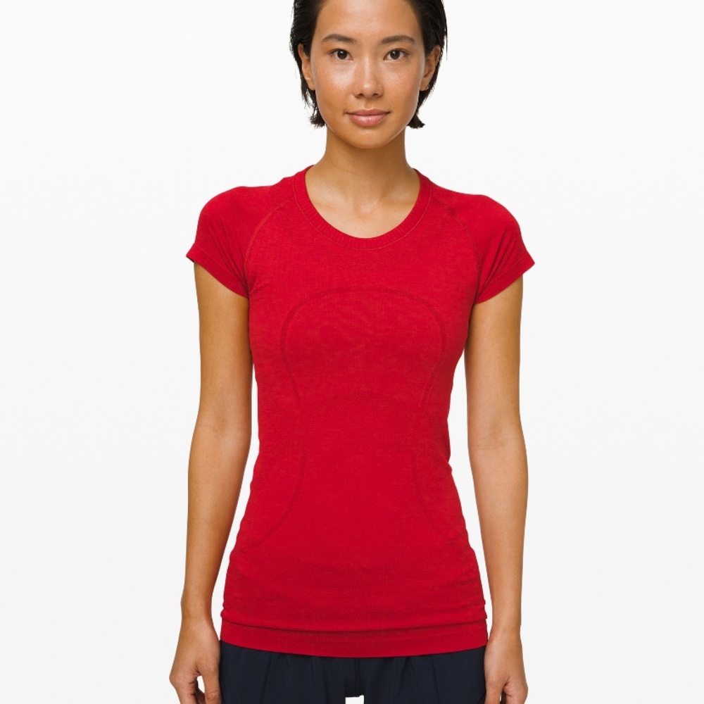 ISO Lululemon Red Swiftly Tech Shirt